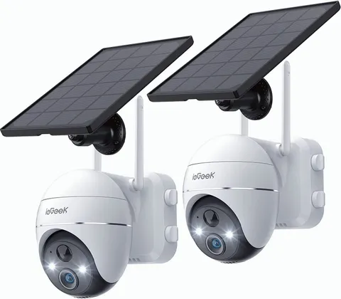 ieGeek Outdoor 2K 360° PTZ Security Cameras Wireless WiFi Home Security System