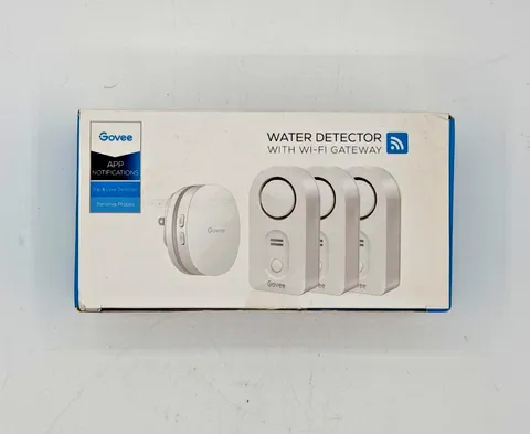 Govee Water Leak Detector WiFi Gateway 3 Sensors Smart Home Alarm Kit