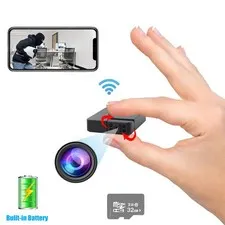Mini Camera WIFI 1080P HD Smallest Night Vision Security Cam with Battery