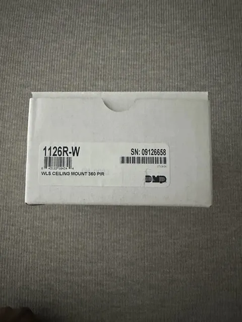 DMP 1126R-W Wireless Ceiling Mount 360 PIR Wireless Motion Detector WHT  Bin 126