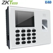 ZKteco K40 Fingerprint Time Attendance System  Biometric DC12V 1.5A &Battery