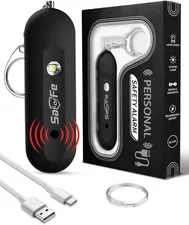 Personal Safety Alarm for Women - Waterproof Rechargeable Security Alarm - 140dB