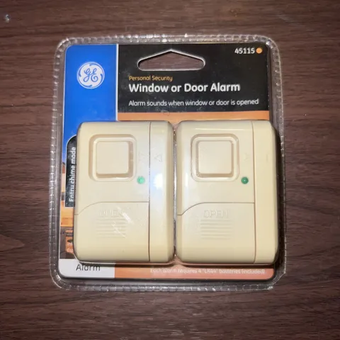 GE Personal Security 2 Pack 120dB Window Or Door Alarm Set 45115 NEW FREE SHIP