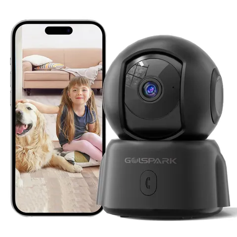 2K Indoor Security Camera for Baby Monitor, 2.4GHz WiFi 360 Pet Camera with N...