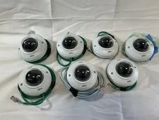 Axis M3045-V Network HDTV 1080P IP Mini Dome Security Cameras Total 7 Untested