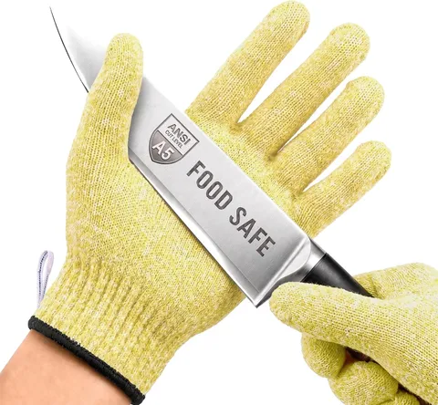 A5 Cut Resistant Gloves, Food Grade Kitchen Safety Gloves | for Chef Meat Cuttin