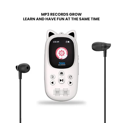 Kids MP3 Player 32GB Storage,2.02 inch Color Screen,720P Camera/Lightweight & ea