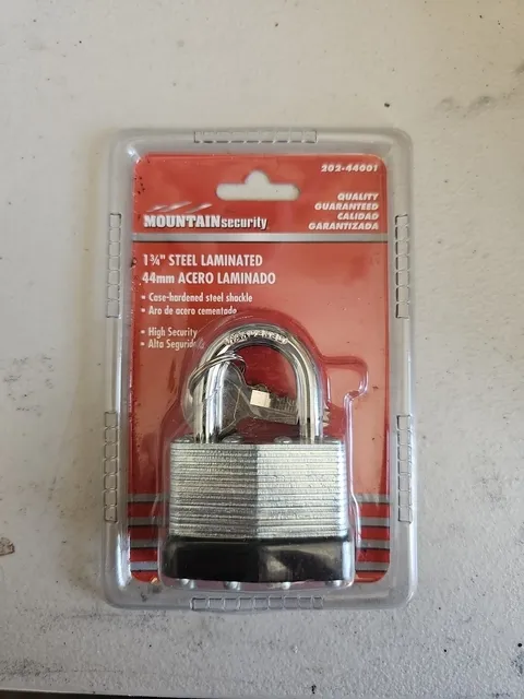 🔥Mountain Security 1-3/4" Steel Laminated Case Hardened Steel Shackle🔥
