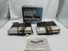 VTG Realistic Plug'n Talk 2-Station FM Wireless Intercom 43-212c *Tested*