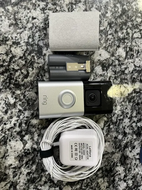 Ring Wireless Outdoor Video Doorbell With Some Accessories