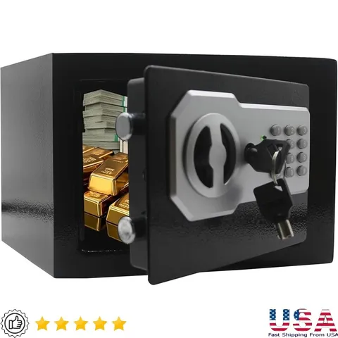 Digital Electronic Password Safe Portable Security Box Lock Key Access New