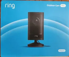 Ring Outdoor Cam Pro Plug-In Retinal 4K Smart Security Camera Black New
