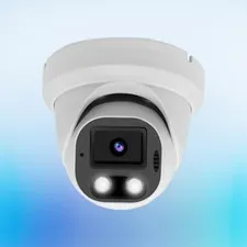 4K 8MP PoE IP Dome Outdoor, Full Color Turret IP with Smart Dual Light, Way T...