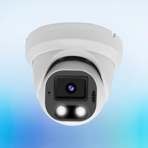4K 8MP PoE IP Dome Outdoor, Full Color Turret IP with Smart Dual Light, Way T...