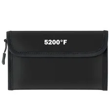 Fireproof Waterproof Document Bag - 5200°F Water Resistant Fire Proof Money B...