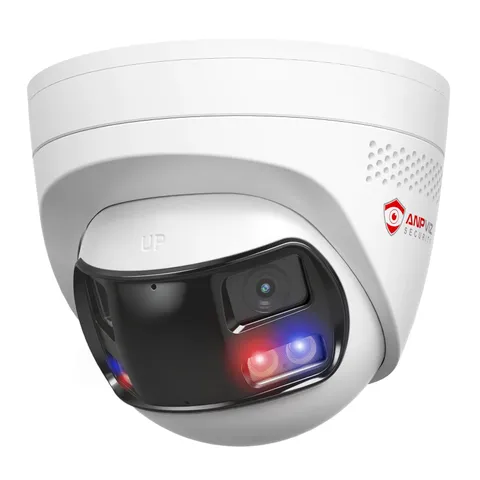 Anpviz 4k 8MP Wired Dual Lens PoE IP Camera, 180° Panoramic Security Camera