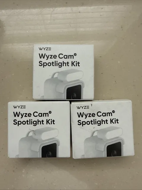 Wyze Cam v3 Spotlight Kit WYZEC1 w/ USB Cable Motion LED New Sealed Lot Of 3