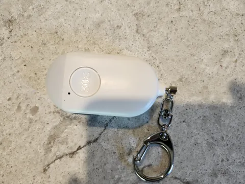 PERSONAL ALARM Mayday Mini Alarm Self Defense Emergency Keyring/Clip Flashlight