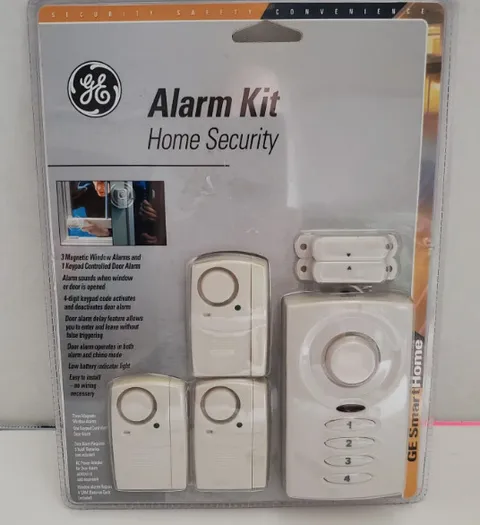 GE Alarm Kit Home Security 3 Magnetic Window 1 Keypad Alarm Sounds