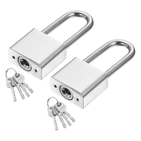 2Pcs 30 x 66mm Heavy Duty Lock Alloy Steel High Security Padlock with 8 Keys