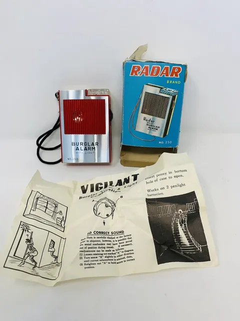 Vintage, Vigilant Burglar Alarm, Radar Brand No 230, New Old Store Stock