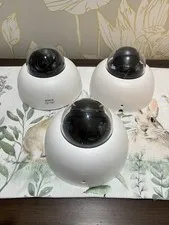 [Lot of 3] Cisco MV21 Indoor Dome IP Network Security Cameras, PoE Wired, White