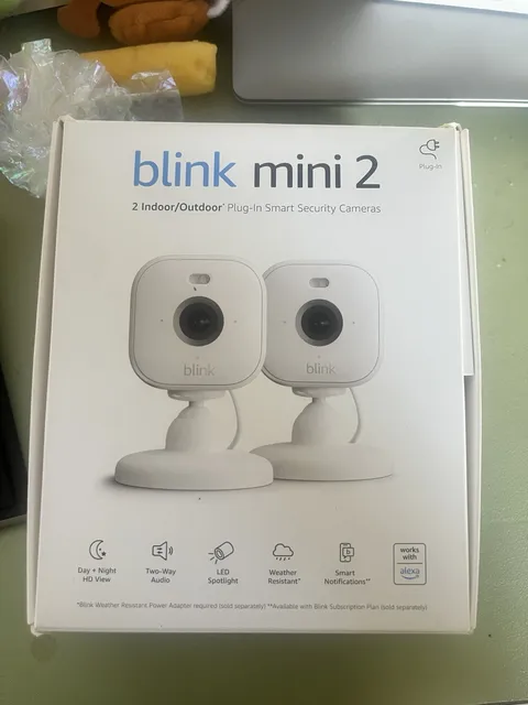 Blink Mini Indoor Plug-In HD Smart Security Camera - Pack of 2