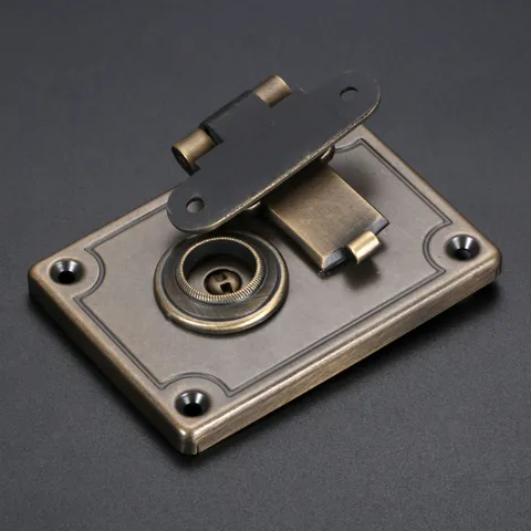 1X 86*60mm Rectangle Toggle Hasp Latch Lock Set Handbag Toolbox Luggage Hardware