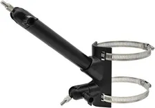 2-In-1 Pole Mount for Outdoor Cameras and Solar Panels, Black
