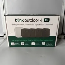 Blink Outdoor 4 XR Four Camera System With Sync Module XR Bundle