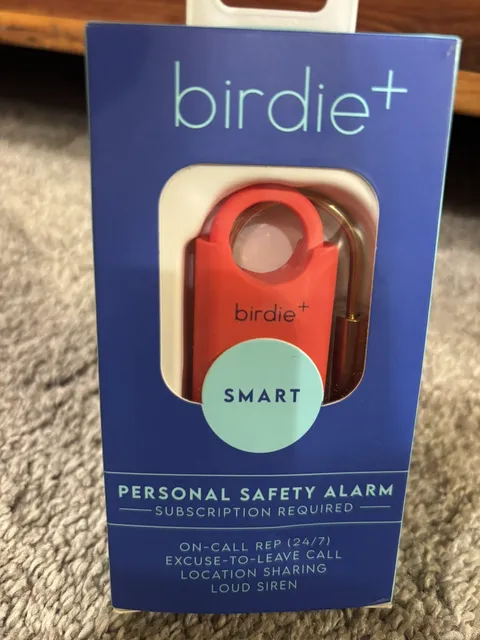 Brand New - Birdie personal safety alarm - Coral
