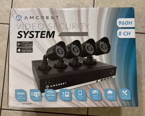 Amcrest AMDV960H8-4B 8 Channel Security DVR System with 4 Outdoor Bullet Cameras