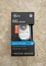 GE Cync Smart Motion Sensor Wire Free White New Flexible Mounting