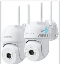 blurams 2Pack Security Cameras Outdoor Wired, 2K 360° PTZ Outdoor Security Ca...