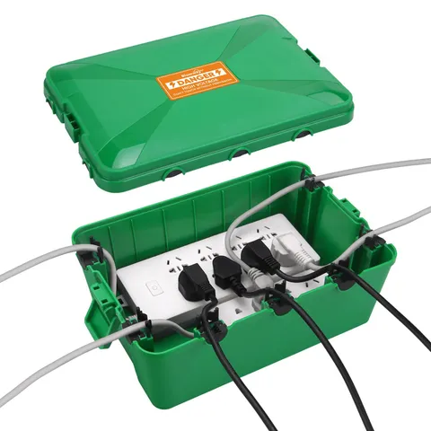 Blumway Large Outdoor Electrical Box (12.5x8.5x5 inch), IP54 Large, Green