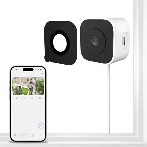 3MP 2K Window Camera, Indoor Camera for Home Security with Full-Color Night Visi