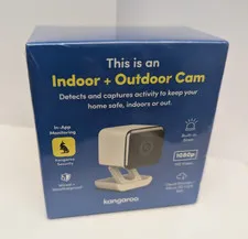 Kangaroo Indoor/Outdoor HD Cam 1080p Smart Security Camera - New Sealed