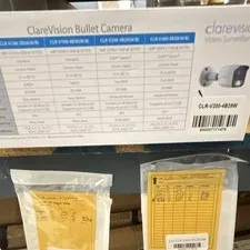 ClareVision CLR-V200-4B28W 8MP IP Wired Bullet Camera White/Black Night Vision