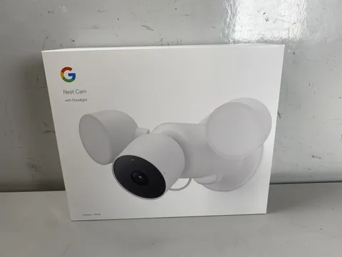 Google Nest Cam with Floodlight - Outdoor/Wired - Smart Security Camera - Snow