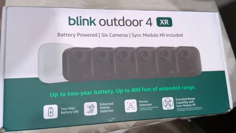 Blink Security Cameras 6 Camera Set Outdoor 4 XR with Sync Module HD Wireless