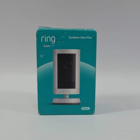 New Ring Outdoor Cam Plus Home Security Camera White 5CCEAB