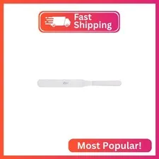 Ateco Straight Spatula with 9.75-Inch Stainless Steel Blade, Plastic Handle, Dis