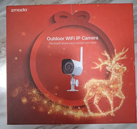 Zmodo 720p Outdoor WiFi IP Bullet Camera Night Vision Motion Weatherproof White