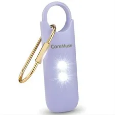 Personal Safety Alarm for Women – Panic Button 130dB Siren with Dual Violet