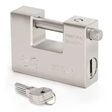 Heavy Duty Padlock with 4 Keys with Anti Drill & Pick Cylinder Security Padlock.