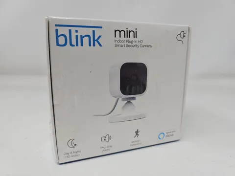 Blink Mini BCM00300U 1080p HD Indoor Plug-In Smart Security Camera NEW SEALED