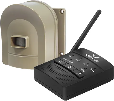 Hosmart 1/2 Mile Wireless Driveway Alarm Motion Sensor Weatherproof Security