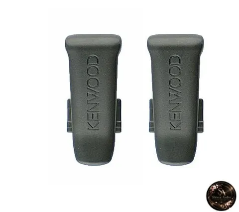 Set of 2 Belt Clips for Kenwood UBZ-LK20/UBZ-LM20/UTB-10/UBZ-LS20 (Replacement