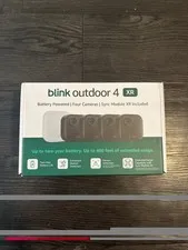 Blink Outdoor 4 XR 4-Camera Smart Security System Battery Powered *NEW SEALED*