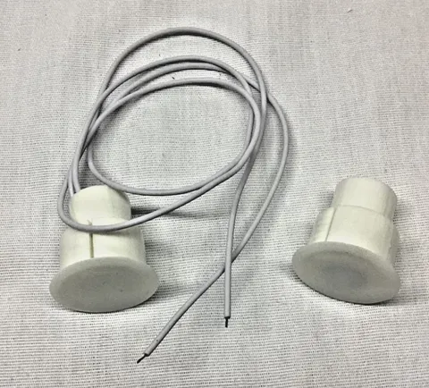 Recessed Wired Security Contact Sensor Alarm Magnetic Reed Switch Norm closed